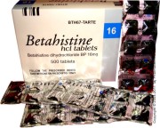 Betahistine hcl tablets